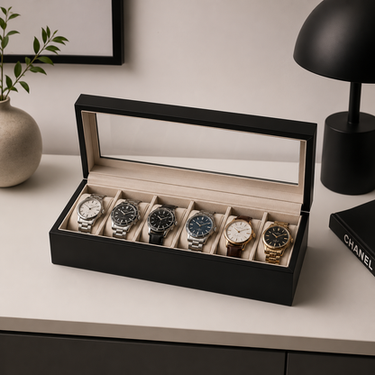 WatchVault™ – Caja Premium para 6 Relojes