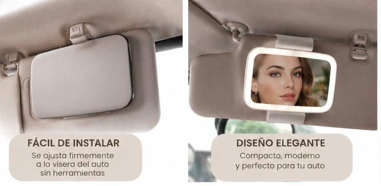 Espejo LED para Auto
