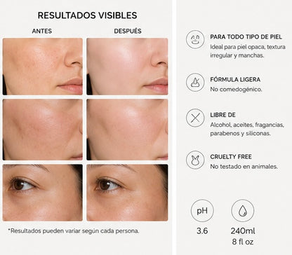 Tónico Exfoliante Glycolic Acid 7%