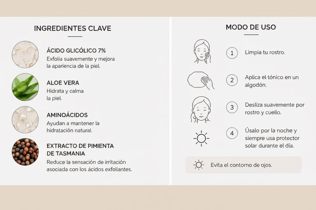 Tónico Exfoliante Glycolic Acid 7%